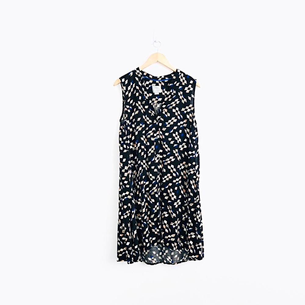 Anthropologie Maeve Sleeveless Front Button Dress